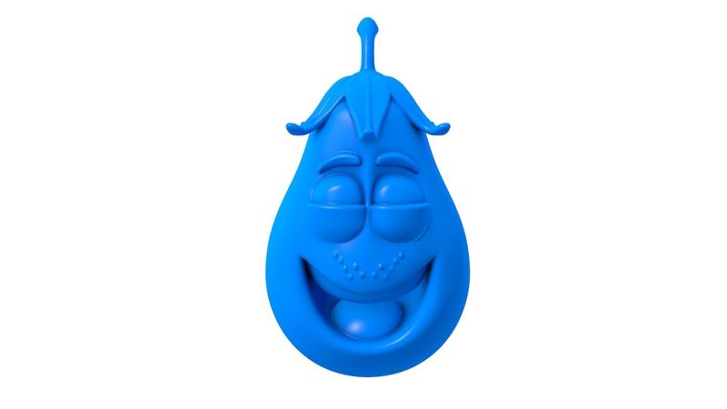 Aubergine Character STL / Cute Aubergine 3D Model / Funny Vegetable Toy / Cartoon Aubergine STL / Printable Aubergine Figure / Veggie Character STL / Kawaii Aubergine Model