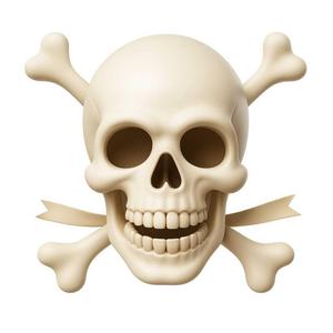 Skull and Crossbones – Pirate Style 3D Printable Model