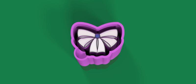 Bow Freshie Mold for silicone casting