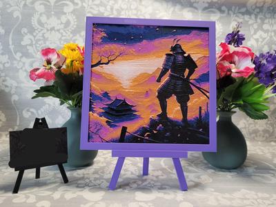 Japanese Samurai at Sunset commercial use