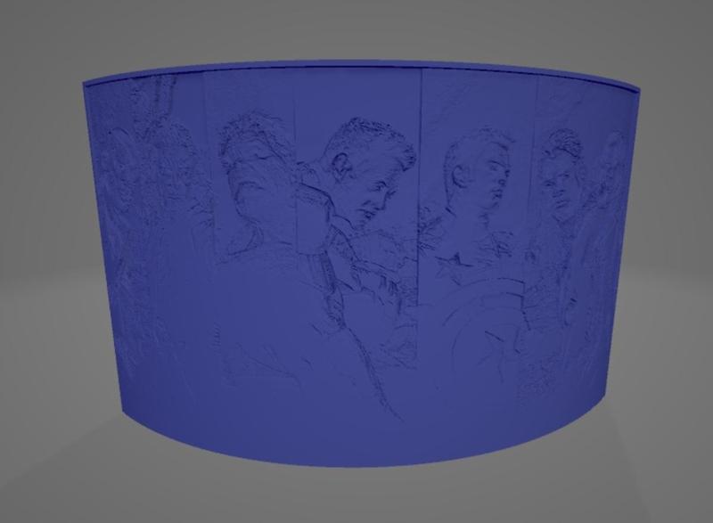 Avengers Lithophane