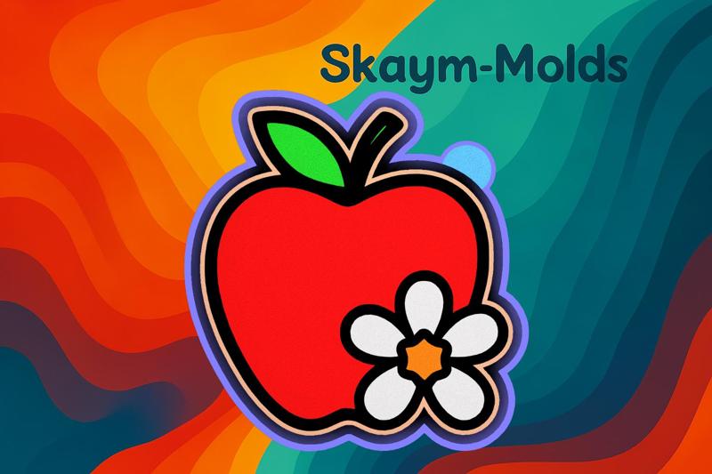 🍎🌸 Apple Blossom Design Mold – Freshie, Ornament, Resin & Candle Mold
