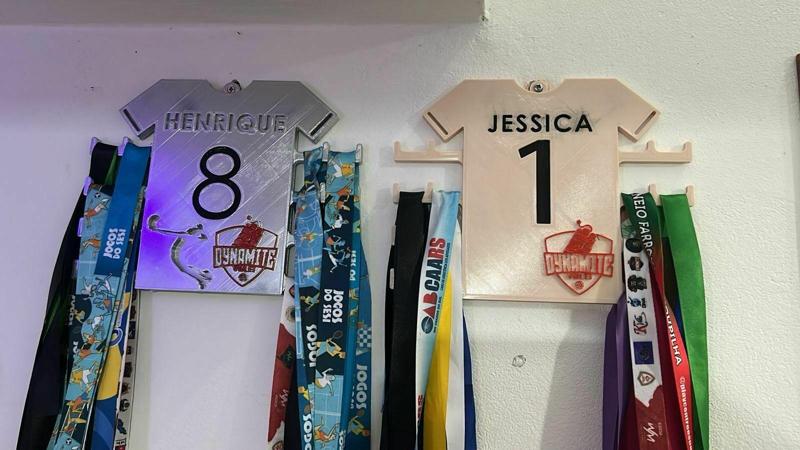 PORTA MEDALHAS PERSONALIZAVEL