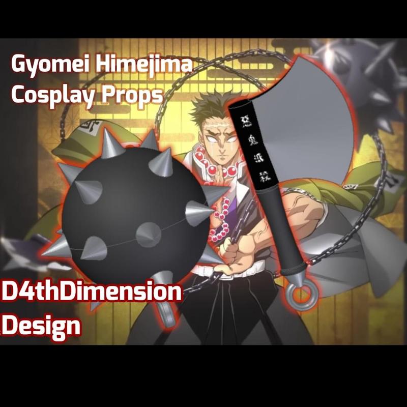 Demon Slayer Gyomei Himejima Katana fanart for cosplay