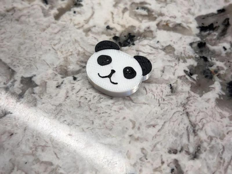 Panda Bear Kandi Bead