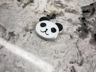Panda Bear Kandi Bead