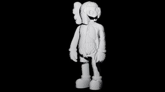 Voxel flayed kaws