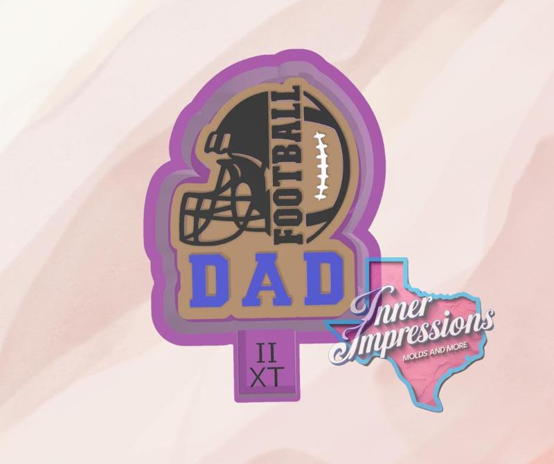 Football Dad Freshie Mold