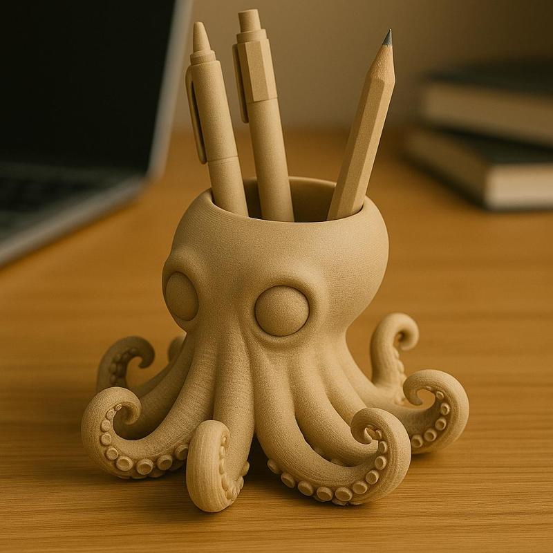 Octopus Pen Holder – Cute & Functional 3D Printable Desk Organizer