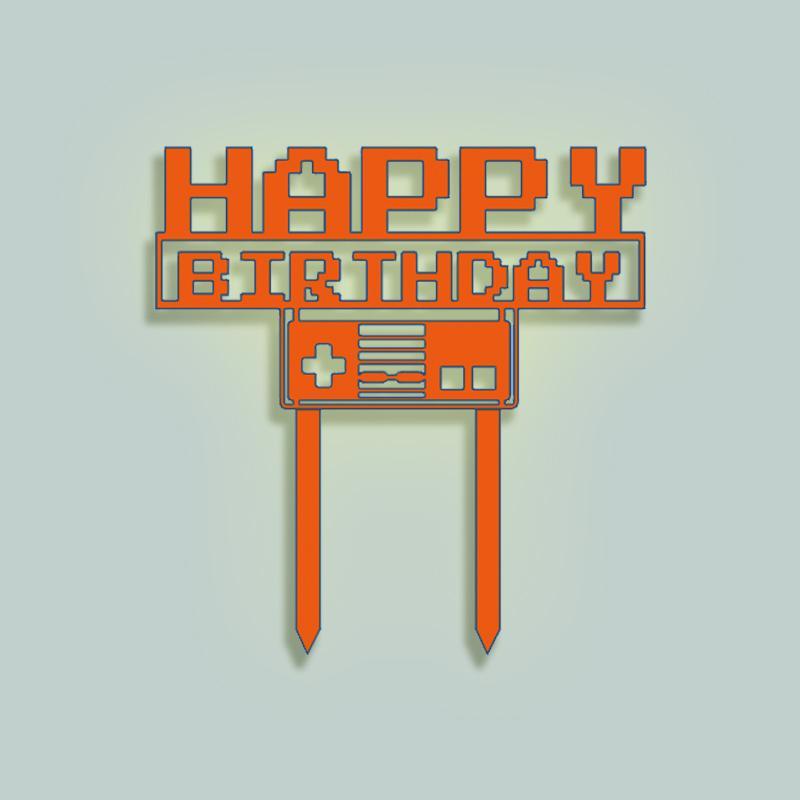 BIRTHDAY GAMMER - Cake Topper