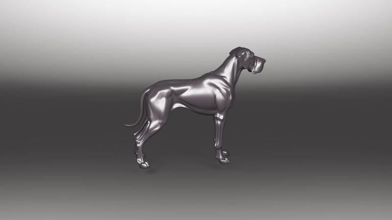 Great Dane Dog 3D STL Model for Printing – Perfect for Dog Lovers