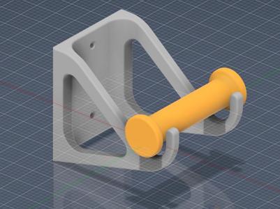 Filament holder for attachment to a wall