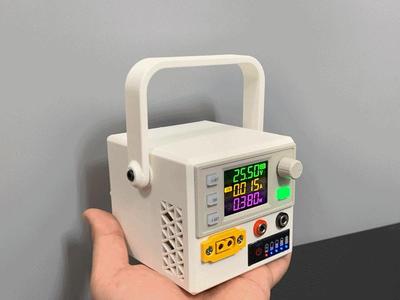 Portable adjustable power supply (built-in battery + external power supply)