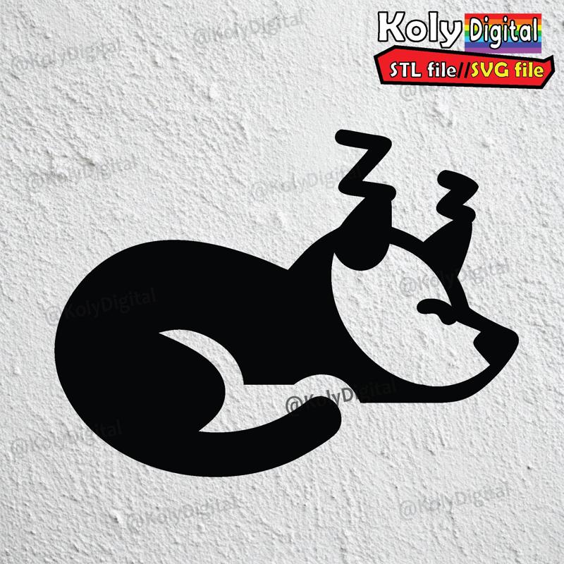 dog sleeping logo