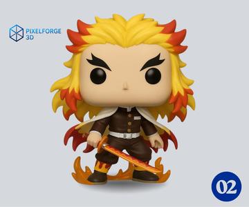 Demon Slayer - Rengoku - Pixel Pop Nº002