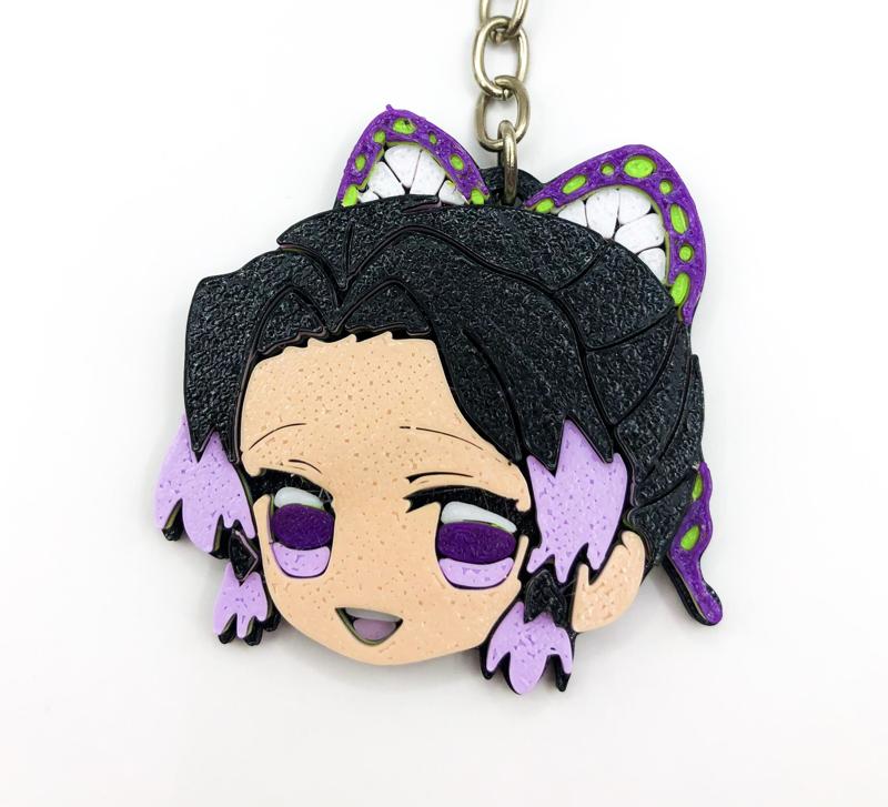 KEYCHAIN SHINOBU KOCHO (DEMONSLAYER) - CHAVEIRO SHINOBU KOCHO