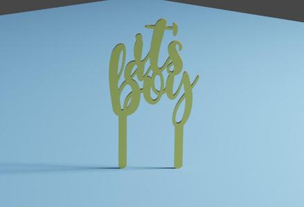 Its a Boy Cake Topper