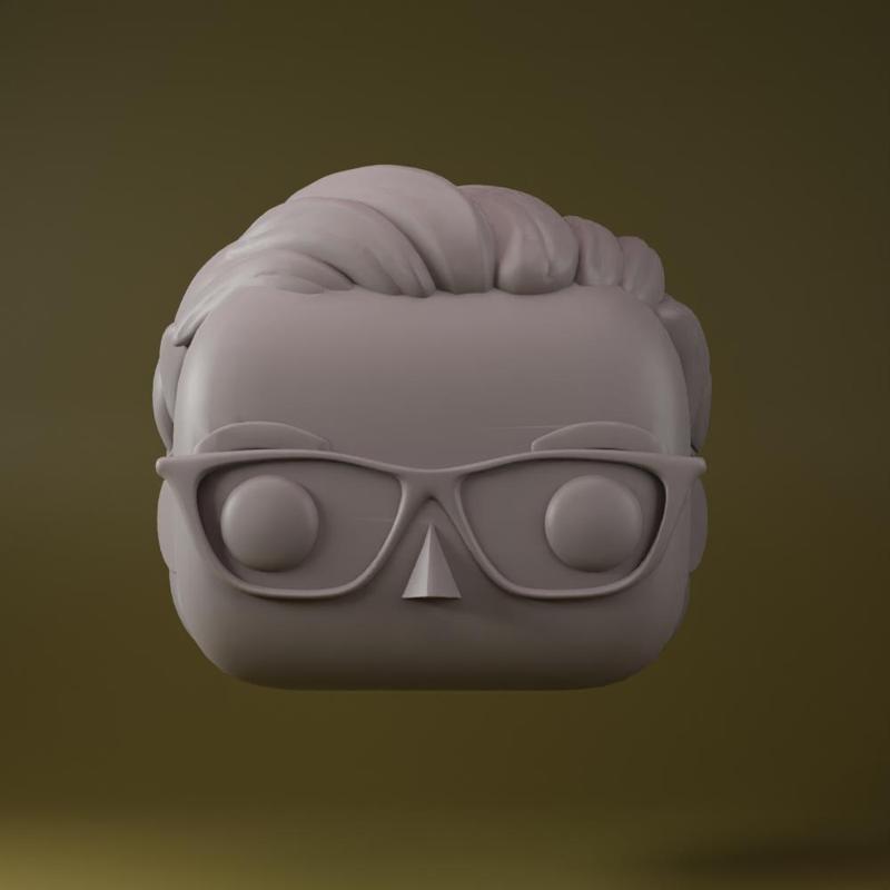 FUNKO HEAD MAN WITH GLASSES 03