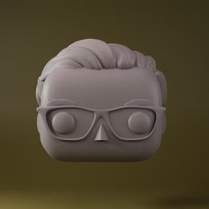 FUNKO HEAD MAN WITH GLASSES 03