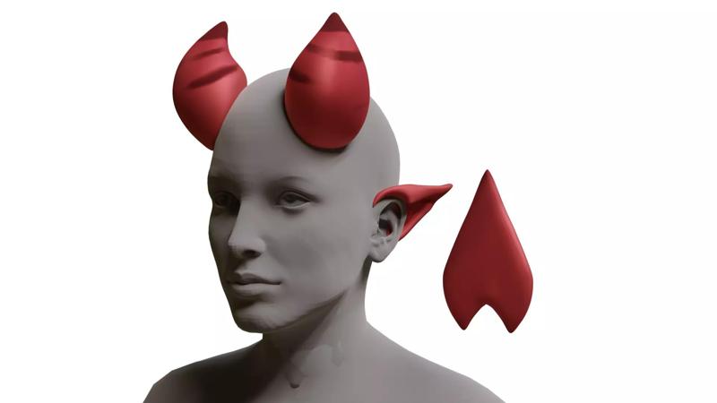 meru the succubus cosplay horn