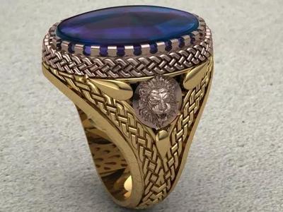 Erkek Yuzugu 15x20 oval tasli parcali  Men Ring oval stone piece