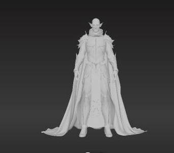 Malevolent Shadow Elf Champion - Elegant Dark Fantasy Character for 3D Printing