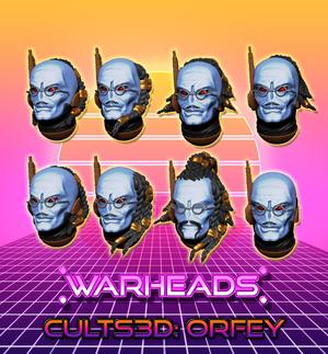 Cosmic Friends! - Blue Alien Commander Hirohito (8 head variants)