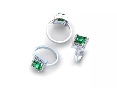 EMLR-004 PRINCESS FANCY DIAMOND RING
