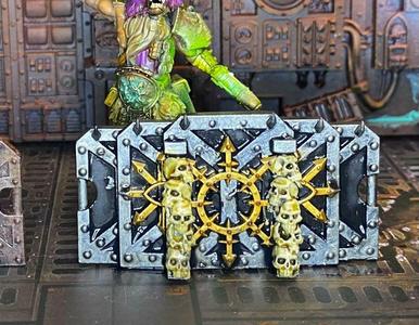 BLACK LEGION THEMED KILL TEAM BARRICADE SET - 3 BARRIER SET (black legion)