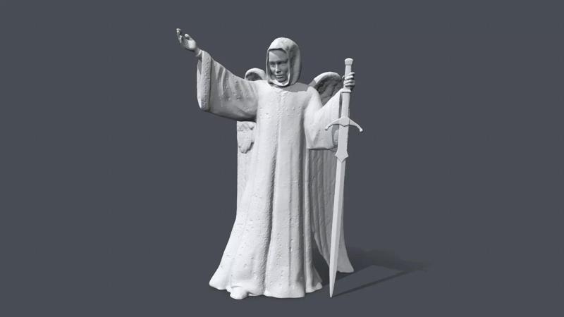 Printable  Angel Statue