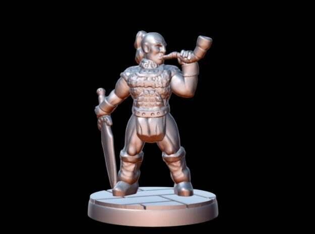 Barbarian Horn Bearer (15mm scale)