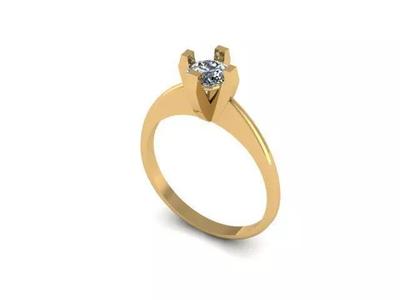 Engagement ring 4prong design