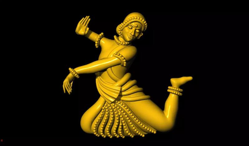 Dancing 3D printed model