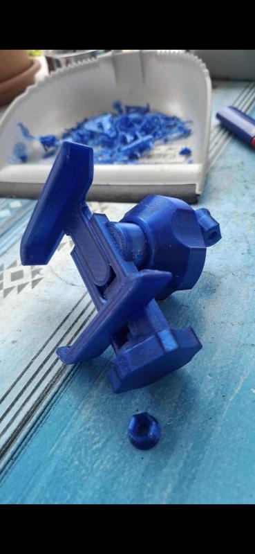 Cell phone holder on handlebars motorcycle moped