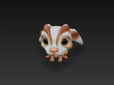 Stylized Baby Animal Character - Cute Fantasy Creature 3D Model