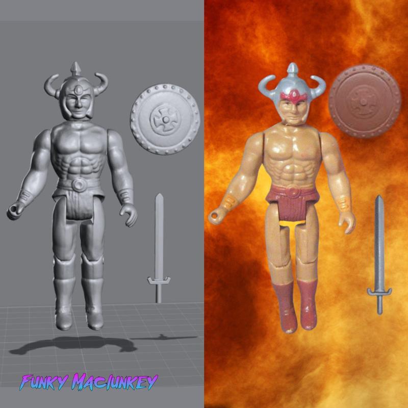 VINTAGE DFC DRAGONRIDERS OF THE STYX RAGNAR THE WARRIOR ACTION FIGURE