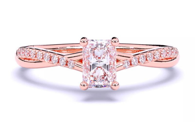 Solitaire Engagement ring 3dm stl renders details