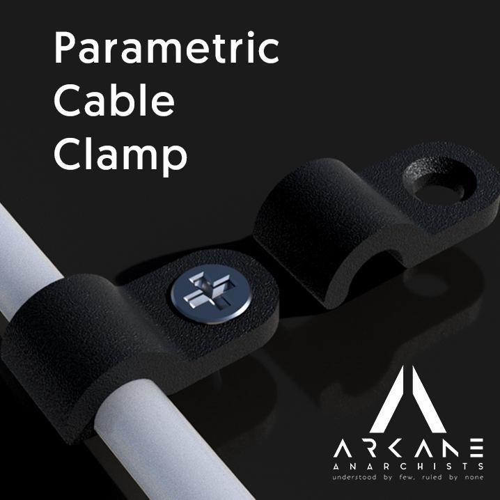 Parametric Cable Clamp for Secure Wall Mounting