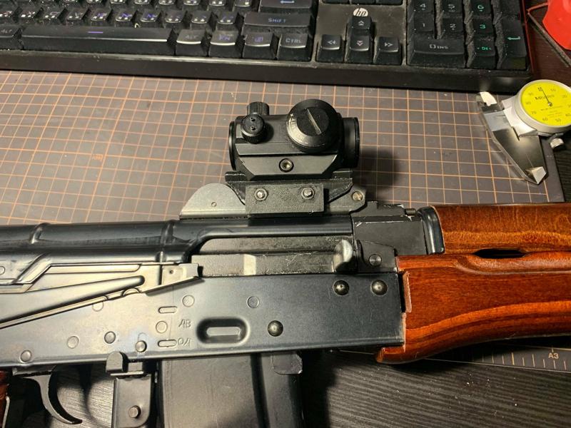 AKS-74U rear sight mount (WE tech)