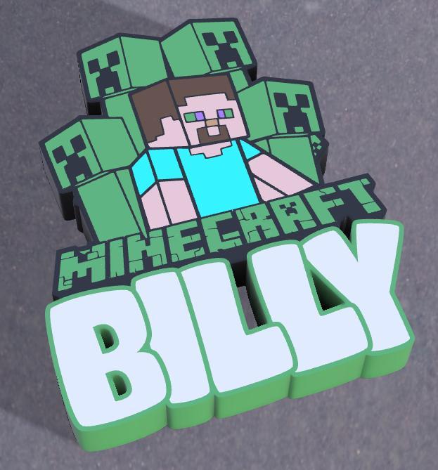 NAME LAMP BILLY MINECRAFT