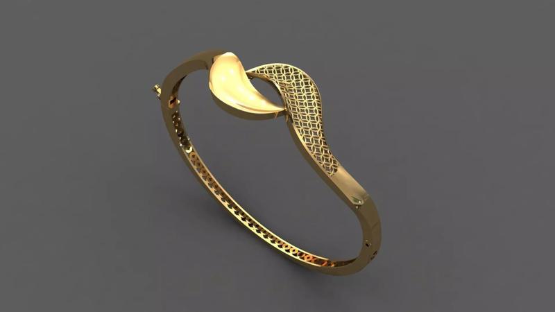 STL 3DM Plain Womens Bracelets Bangles Renders Women Bracelets