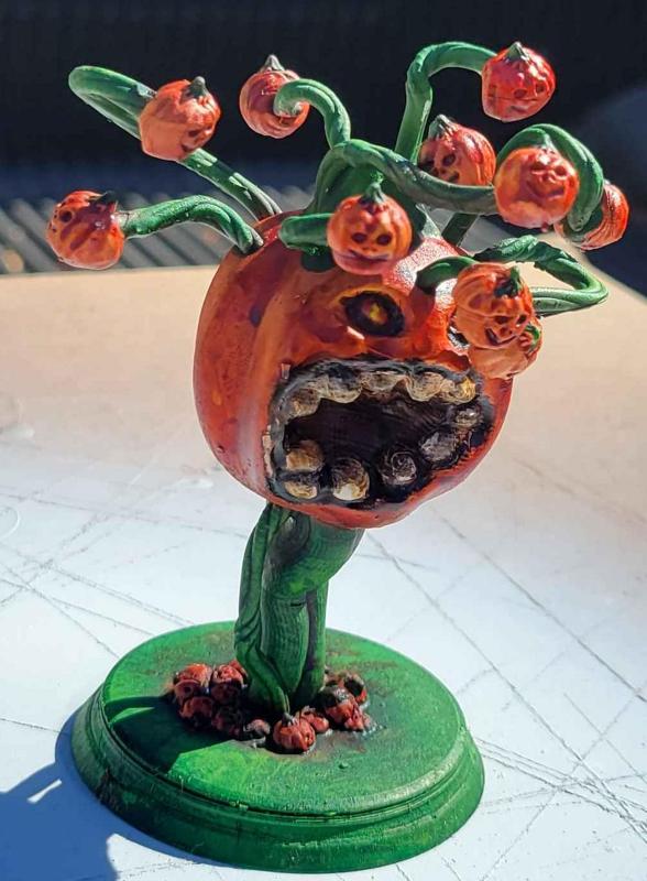 Pumpkin Overlord mini ‧ Beholder ‧ DnD Miniature ‧ Tabletop Miniatures ‧ Gaming Monster ‧ 3D Model ‧ RPG ‧ DnD minis ‧ STL FILE
