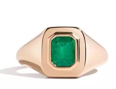 Bold Radiant Solitaire Signet Ring