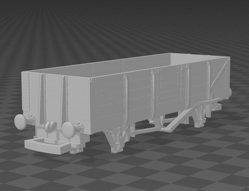 HO/OO TTTE GWR Open C Trucks Hook & Loop