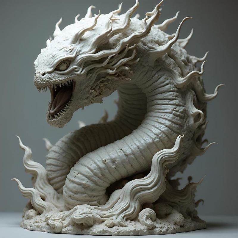 Serpentine Infernal: 28-32mm Scale Fantasy Miniature