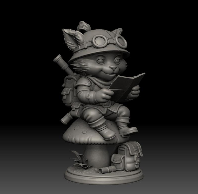 Teemo Explorer - Realistic Mushroom 3D Figure