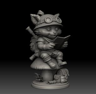Teemo Explorer - Realistic Mushroom 3D Figure