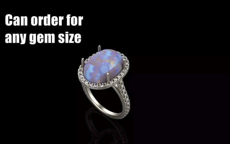 Cabochon ring model 1281