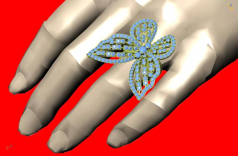 Butterfly Diamond Ring So Cute