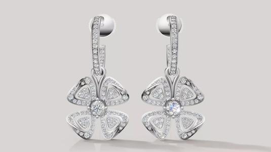 Flower Fiorever Earrings 3d print model C 72